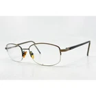 Perry Ellis Eyeglasses Men Brown Semi-rimless PE602-1 55/20/140 Pre-owned. Price: $39.99.