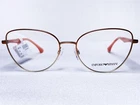 New Emporio Armani EA1104 3318 Womens Bronze/gold Eyeglasses Frames 54/16 140. Price: $112.49.