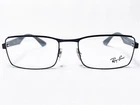 New Ray Ban RB6332 2822 Mens Matte Black Rectangle Eyeglasses Frames 55/18 145. Price: $109.99.