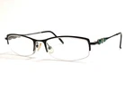 Liz Claiborne L320 EF8 Half Rim Eyeglasses Frames Black W/green Stones 53-18-135 Pre-owned. Price: $39.99.