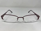 Dana Buchman Kishi Rs 50-17-135 Satin Red Metal Half Rim Eyeglasses Frame AS03 New. Price: $46.75.