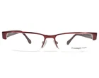 Ermenegildo Zegna Eyeglasses Frames VZ3086 COL.0SBY Burgundy Half Rim 55-15-140 New. Price: $55.86.
