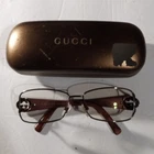 Gucci Eye Glasses With Case And Cleaning Cloth Italy 125 GG2812 Qyv Pre-owned. Price: $50.00.
