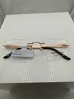 Naturally Rimless NR355 Black Gold Rectangular Frame Eyeglasses 53 17 135 Nwt New. Price: $24.00.
