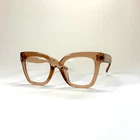 Zeelool VFT0269-02 Eyeglasses Frame Only 50-21-140 Champagne Chunky Full Rim Pre-owned. Price: $9.95.