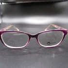 Modern Holiday Eyeglass Frames Purple Cat Full Rim 54-17-140 Women's New. Price: $36.77.