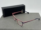 Lisa Loeb Pink Sky Berry Rose 47-16-125 Eyeglasses Metal Full Rim With Case Pre-owned. Price: $14.99.
