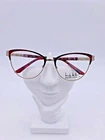 Nicole Miller Your Fit Chauncey Eyeglasses Frame 55-17-137 Burgundy C02 Pre-owned. Price: $55.79.