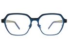 Tom Davies Eyeglasses Frames TD739 Col. 2212 Brown Blue Hexagon 51-16-140 New. Price: $299.99.