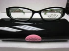 Phoebe Couture Eyeglass Frames P231 Black 50-16-135 With Case Pre-owned. Price: $17.99.