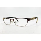 Bebe Womens Eyeglasses Frames Brown Gold Animal Print Cheetah 53-17-135 28478 Pre-owned. Price: $31.99.