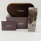 Tom Ford Eyeglasses Sunglasses Case, Box, Cleaning Cloth Brown New Authentic. Price: $37.99.