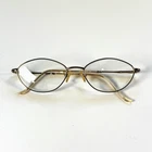 Saks Fifth Avenue S5A128 OU83 Eyeglasses Frame Only 50-16-130 Womens Gold Round Pre-owned. Price: $20.41.