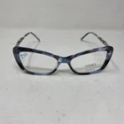 Jones New York Womens Vjon 795 Teal Blue Havana 55/17/145 Flex Hinge X363. Price: $100.00.