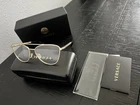 Versace VE1296 1002 Gold 55MM Eyeglasses New Authentic. Price: $185.00.