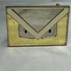Belt Buckle Fendi Monster, Size 7 X 4.5 CM/2.8 1.8IN Made Italy Gold/white Pre-owned. Price: $31.48.