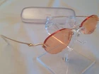 Kazuo Kawasaki MP634 140 Brushed Light Gold Rimless Titanium Pretty Eyewear New. Price: $348.00.