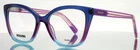Missoni MIS0184 A28 Blue Purple Womens Cat Eyeglasses 51-17-145 B:42 New. Price: $54.99.