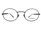 Chanel Eyeglasses Frames 2202-Q C.112 Brown Round Woven Leather Chain 48-22-140 New. Price: $339.99.