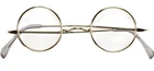 Round Santa Eyeglasses Costume Accessory For Adults & Teens Gold Frame New. Price: $10.00.