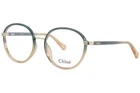 Chloe CH0033O 006 Eyeglasses Frame Women's Green/blue Full Rim Round Shape 51MM New. Price: $229.95.