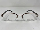 Bellissima Bl 1033B 2004 49-17-135 Brown Half Rim Metal Eyeglasses Frame IY34 New. Price: $40.00.