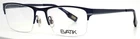 Evatik 9164 939 Navy Mens Rectangle Half Rim Eyeglasses 55-20-140 B:37 New. Price: $64.99.
