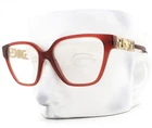 Versace Eyeglasses 3358B 5476 Crystal Dark Red Gold Logo 54MM No Case New. Price: $129.50.