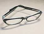 Just 204 Eyeglasses Frames Only Black/crystal Full Rim 50-18-140 Rectangular Pre-owned. Price: $19.99.