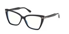 Tom Ford FT5844-B 005 Matte Black/blue Block Cat-eye Women's Eyeglasses New. Price: $525.99.
