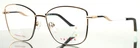 Yalea Melanie VYA119 0301 Gold Black Womens Square Eyeglasses 54-16-140 B:45 New. Price: $69.99.