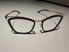 Ic! Berlin Louisa Eyeglasses Frame Women's Rose Gold/black Full Rim Cat 47MM New. Price: $289.00.