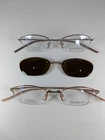 Mdx Manhattan Design Studio S3079 Eyeglasses W/magnetic Clip-ons Sunglasses New. Price: $29.99.