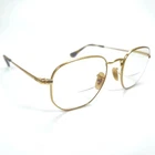 Ray Ban Rb 6448 2500 Polished Gold Eyeglasses Hexagonal Frame 51-21-145 Eyewear Pre-owned. Price: $71.99.