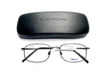New Flexon By Marchon Black Metal Rectangular Glasses 610 53 18 145. Price: $144.00.