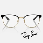Ray-ban RB8422 Eyeglasses 2890 Polished Black On Gold 52-19-145 New. Price: $109.90.