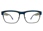 Tom Davies Eyeglasses Frames TD754 Col. 2266 Matte Black Blue Horn 57-18-145 New. Price: $299.99.