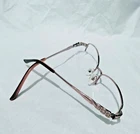Saki Eyeglasses Frames Only Mod 318 Rose Gold 51-17-135 Rhinestone Japan Pre-owned. Price: $20.00.