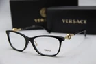 New Versace Mod. 3297-D GB1 Black Gold Cat Authentic Frames Eyeglasses 55-16. Price: $143.65.