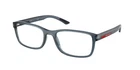 Prada Linea Rossa Ps 06RV CZH1O1 Transparent Azure Demo Lens 55MM Men Eyeglasses New. Price: $181.99.