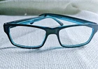 Carter Eyeglasses Frames Only Black Blue Two Toned Rectangle 54-17-145 Handmade Pre-owned. Price: $18.74.