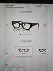 Ray-ban Zena Optics Bio-based RB7330 Cat- Eyeglasses Frames Black New. Price: $150.00.