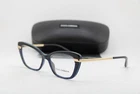 New Dolce & Gabbana Dg 3325 3318 Black Blue Gold Authentic Eyeglasses 52-17. Price: $192.70.