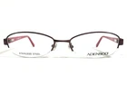 Adensco Eyeglasses Frames Denise EA8 Burgundy Oval Cat Half Rim 52-17-135 New. Price: $67.19.