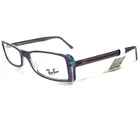 Ray-ban Eyeglasses Frames RB5028 2071 Clear Blue Purple Rectangular 51-16-135 New. Price: $77.59.