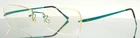 Lindberg Spirit 2106 Col 95 Green Womens Rectangle Rimless Eyeglasses 54-18-145 New. Price: $199.99.