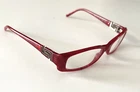 Versace 3076-B 584 50:16 130 Womens Red Eyeglasses Frames Rhinestone Logo Italy Pre-owned. Price: $39.95.