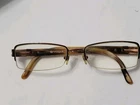 Vogue 3694-B 811 Brown Half Rim Eyeglasses Frames 52-17 135 Designer Women Pre-owned. Price: $25.99.