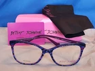 New Women's Betsey Johnson Eyeglass Frame Goddess Blue Plastic 54-17-140. Price: $79.95.