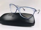 New Designer Inspired Runway Couture RCE-294 Blue & Crystal Eyeglass 54MM W/case. Price: $59.95.